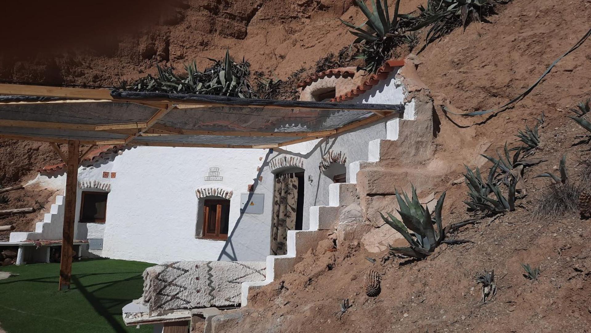 Creatively Designed Cavehouse With Jacuzzi Villa Gorafe Bagian luar foto